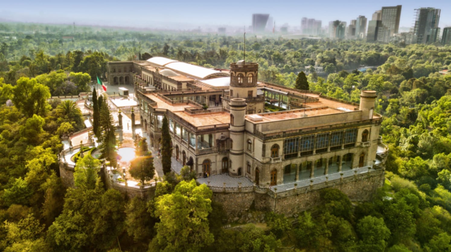 Castillo de Chapultepec en ciudad de mexico