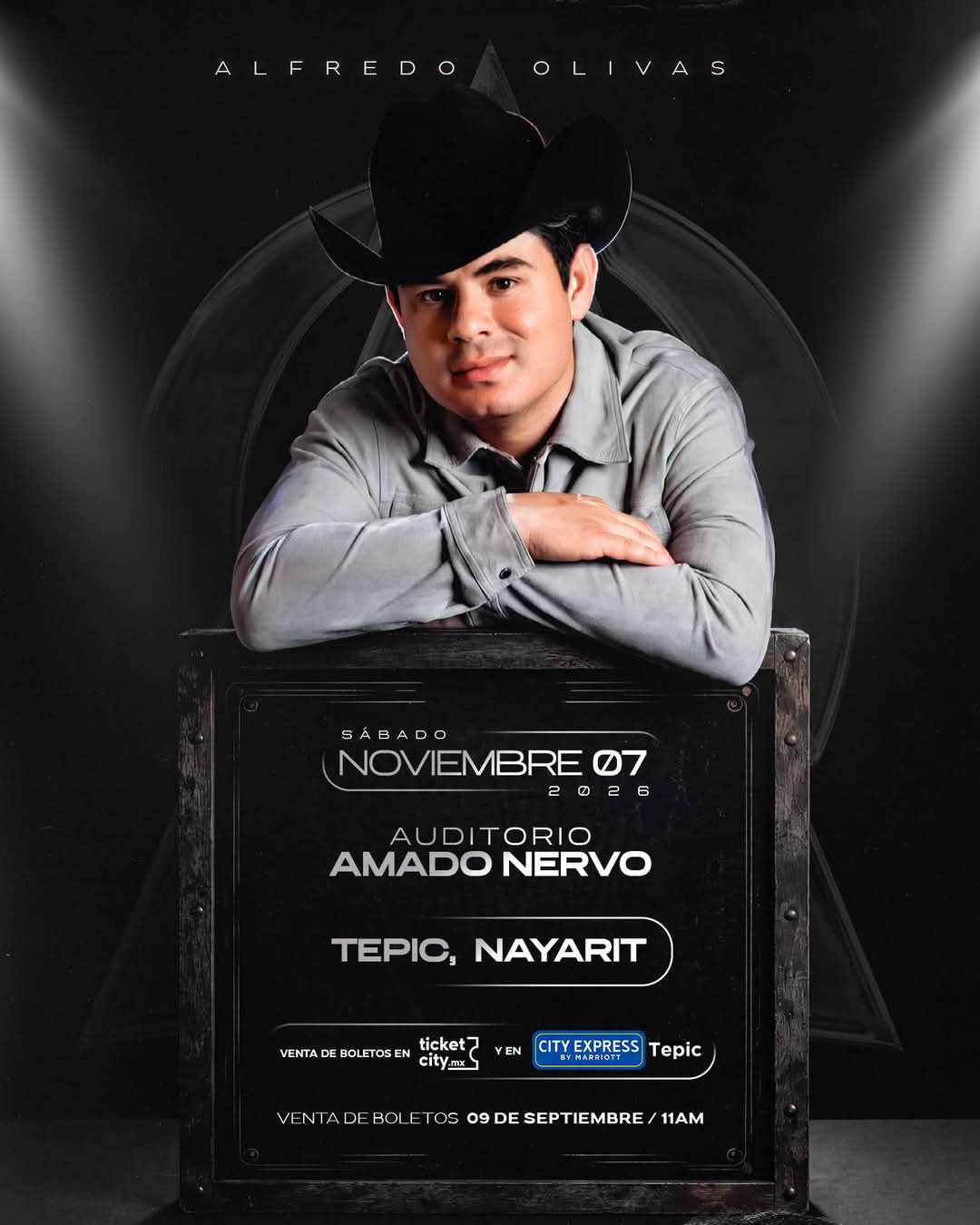 Alfredo Olivas en Tepic