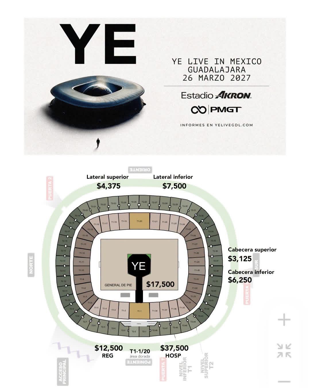 Kanye West YE LIVE IN GUADALAJARA