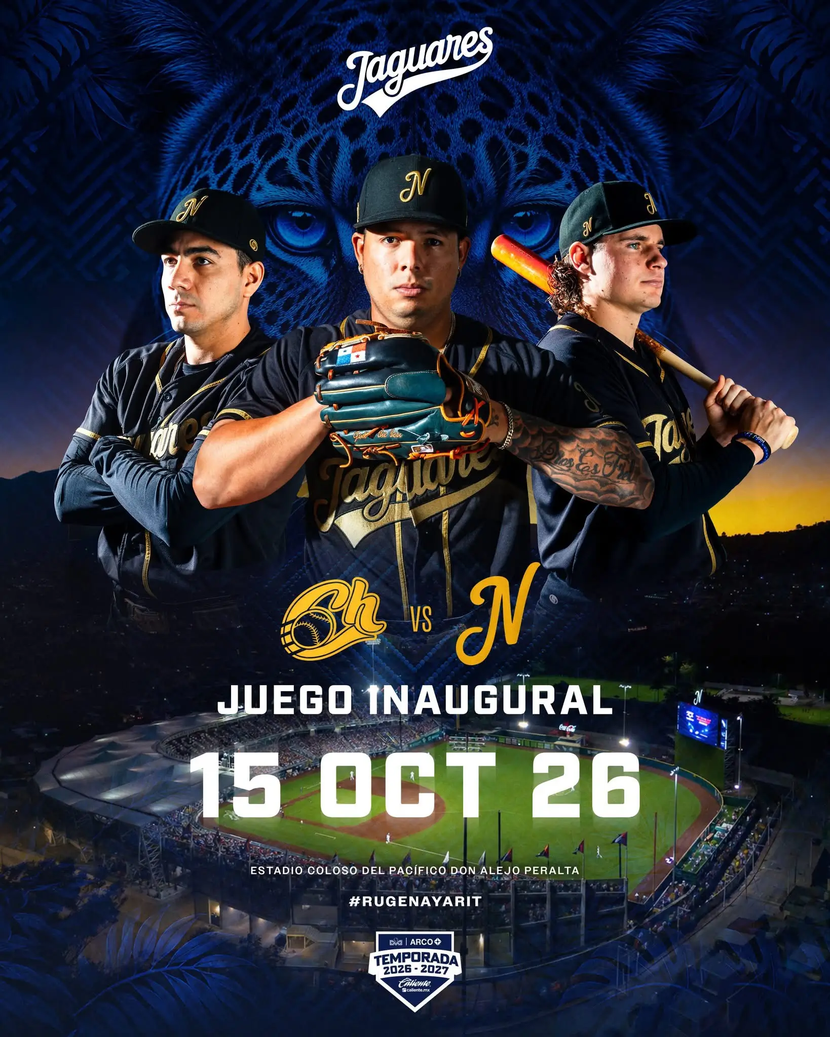 Juego inaugural jaguares de Nayarit vs Charros de Jalisco 
