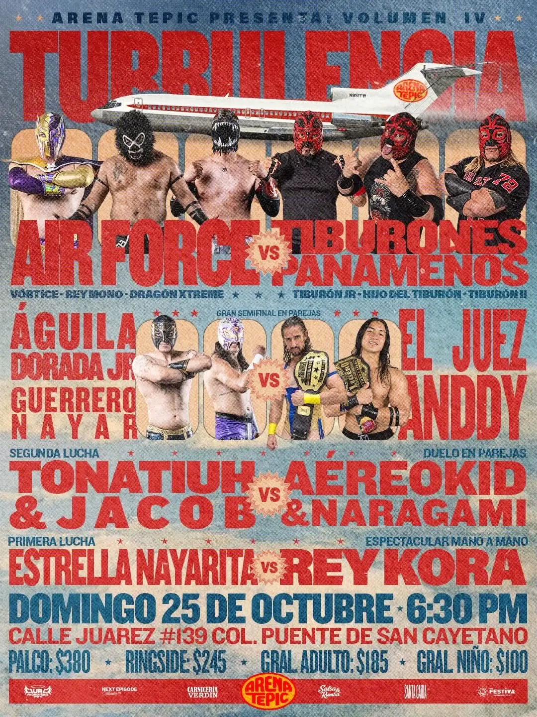 Lucha libre en Arena Tepic