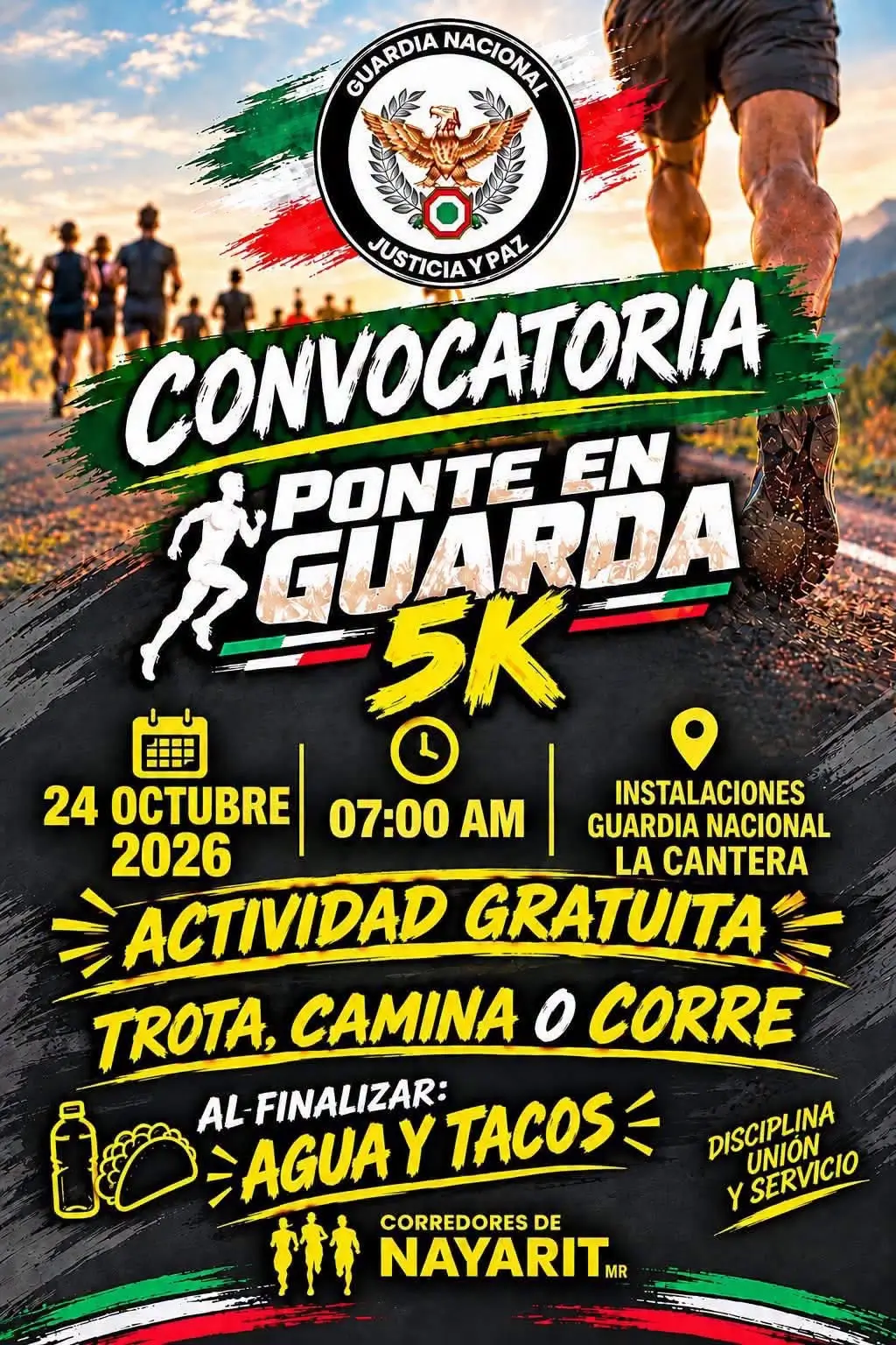 CARRERA GUARDIA NACIONAL TEPIC 5K