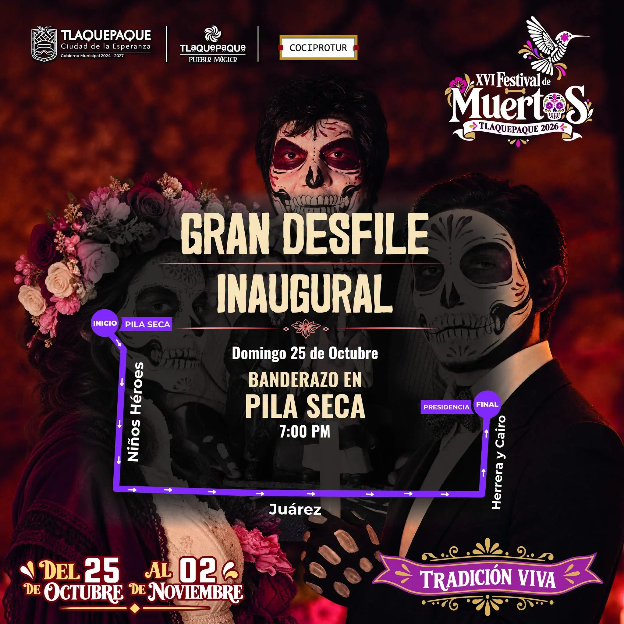 GRAN DESFILE INAUGURAL DÍA DE MUERTOS